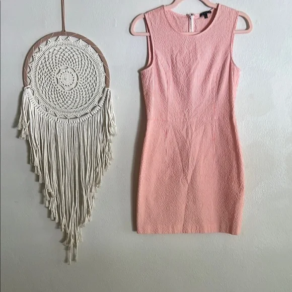 Theory Pink Sleeveless Sheath Mini Dress - Picture 1 of 5